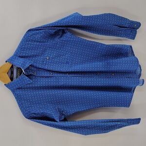Wrangler TwentyX Boys Western Shirt Size XL Blue